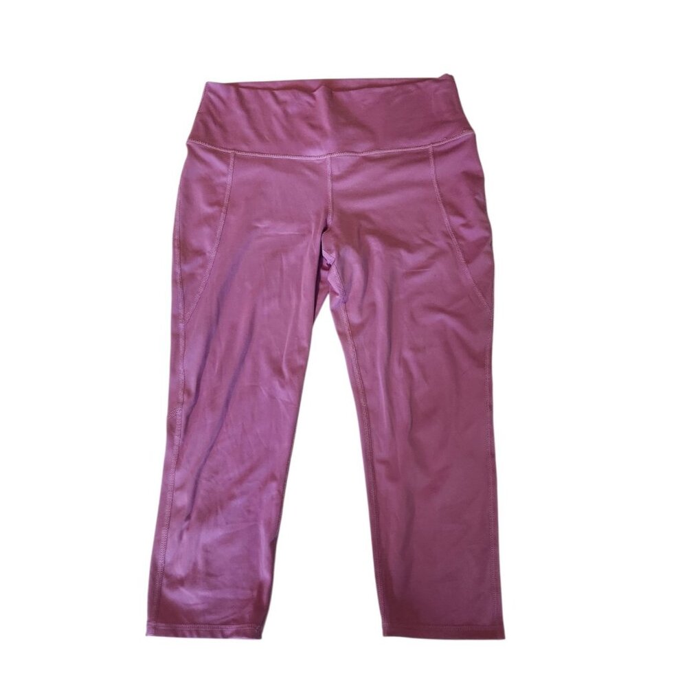 Brisas‎ Leggings Capri Athleticwear Yoga Gym Running Lt Purple Womens Large EUC